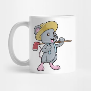 Mouse as Farmer with Axe & Hat Mug